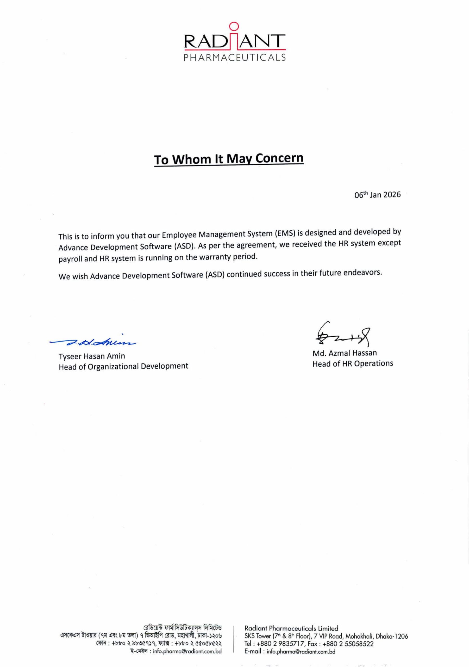 Radiant Pharmaceuticals